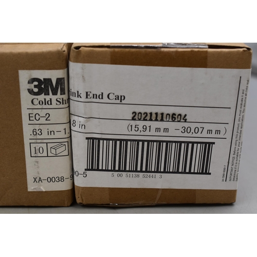 691 - Two Boxes of 3M EC-2 Cold Shrink End Caps, Ten In Each Box