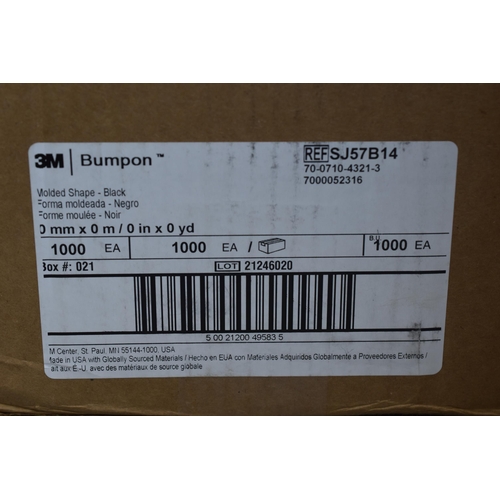 764 - Two Boxes of 3M Bumpon Rubber Protective Feet, 1000 In Each Box