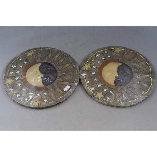 697 - Two New Astrological Circular Wall Plaques (11