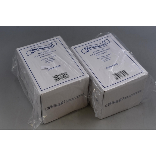 699 - Two Boxes of Clear Polythene Bag For Food Use (125mmx175mm), Each Box Contains 1000