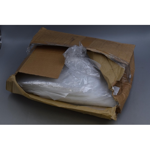 767 - Approx 1000 12”x12” Clear Poly Bags