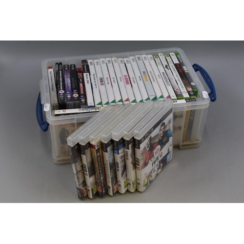 799 - Large Mixed Selection of Console Games. Includes PS3, XBox and Nintendo Wii (Approx. 31)