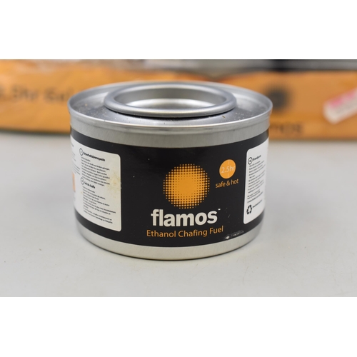 770 - Eleven Tins of Flamos Ethanol Gel Chafing Fuel Dated 07/2016