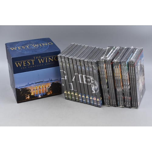 805 - Complete, Sealed ' The West Wing' Box Set also Various Sealed Seasons of Magnum P.I and Stargate SG.... 