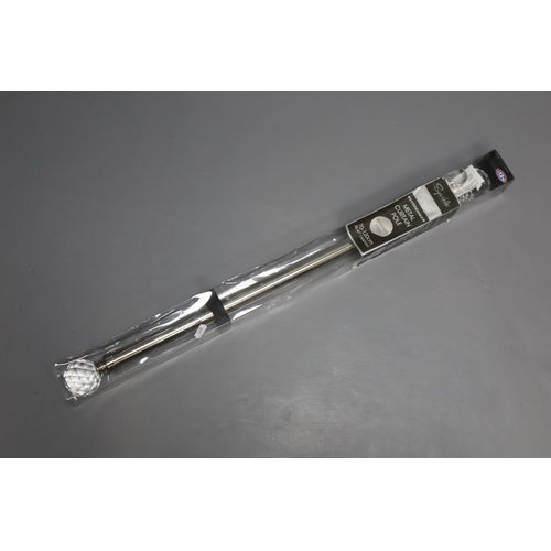 711 - New Sparkle Collection Curtain Pole in Brushed Steel with Crystal Decoration (70cm-120cm)