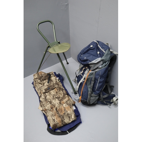 772 - Mixed selection of Outdoor items Including Stormkloth Camo Thermal Trousers, Arco Tectiv Trousers, V... 