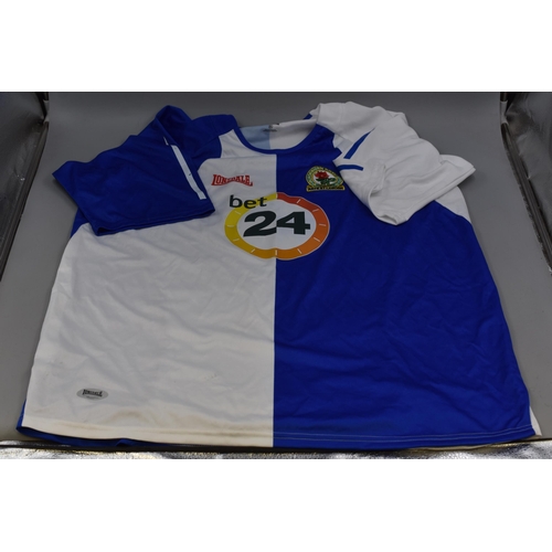 714 - Four Blackburn Rovers Shirts. Includes 2016/17 Away Shirt, 2007/08 Home Shirt, Signed 2004/05 Home S... 