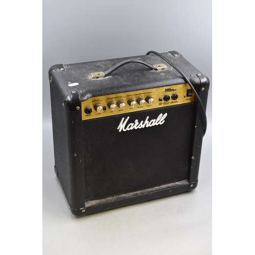 811 - Marshall MG Series 15CD guitar Amp (Powers On When Tested)