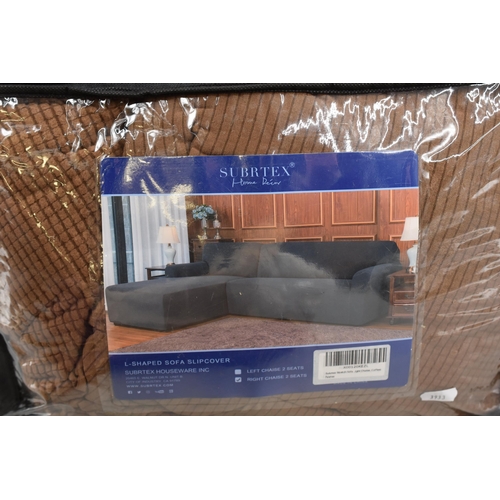 715 - Two New Wayfair items to include Corner Sofa Cover (Right Chaise 2 Seater) and a Extra Large Throw 2... 