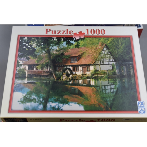 816 - Six Boxed Jigsaw Puzzles including Grand Canyon, Venetian Canal and More