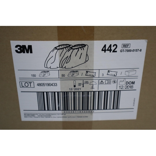 822 - New Box of 3M Over Shoes Carpet Protectors (Approx. 150)