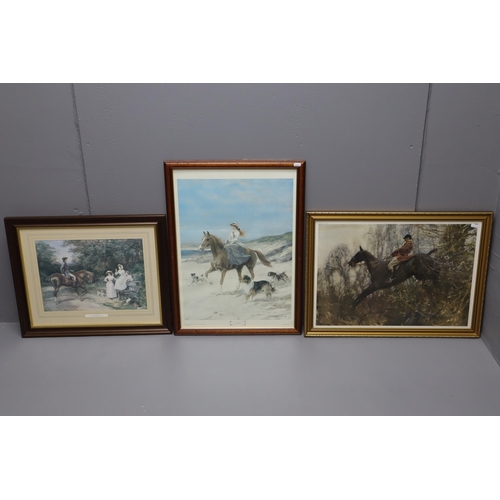 827 - Three horse related prints one by Sir Alfred J Munnings 26