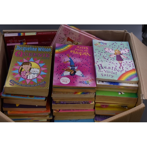 831 - A Large Selection of Approx 80 Girls Fiction Books, Includes Jacqueline Wilson, Rainbow Magic and Mo... 