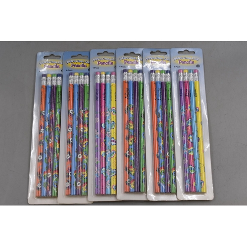 772A - A Large Selection of Personalised Pencils, In Packs of Four