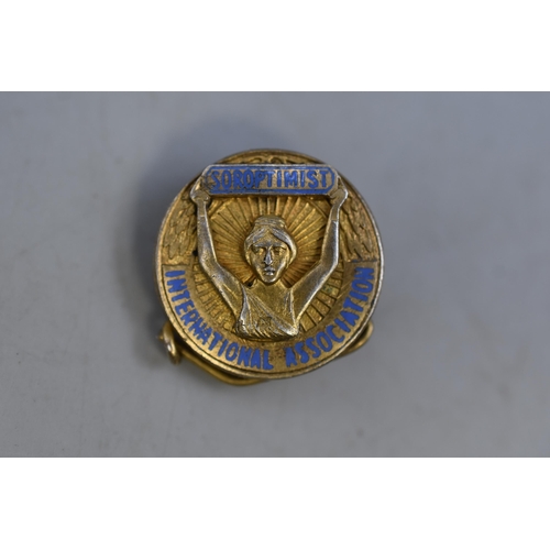 28 - 1955 Birmingham Silver Soroptimist Badge