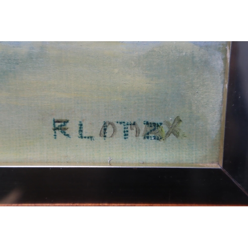 363 - Anthony Robert Klitz (1917-2000) Original Oil on Board of Country Scene in Wood Framed Mount Signed ... 