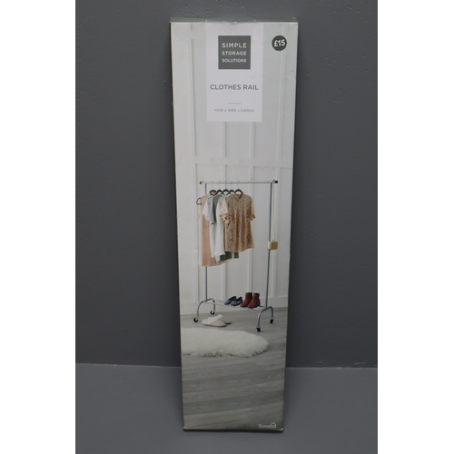 401 - Simple Storage Solutions Clothes Rail