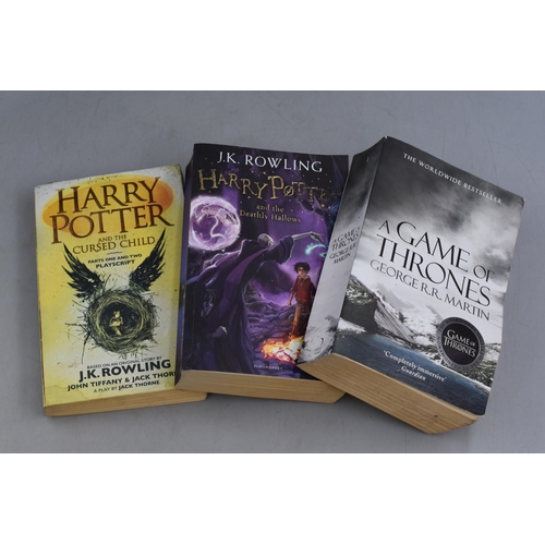 456 - Three Books to include Harry Potter and Game of Thrones