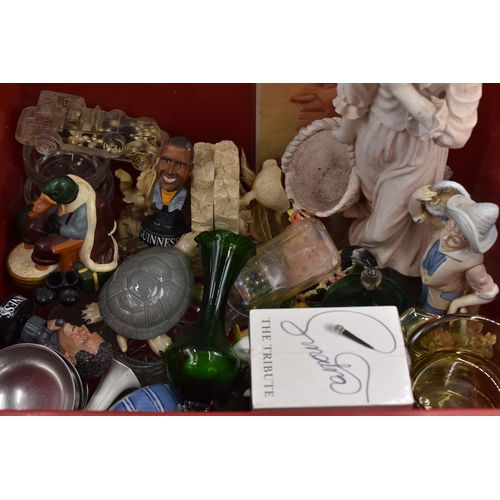 840 - Mixed Vintage Lot to include Statues, Glassware, Boxed RCR vase and more