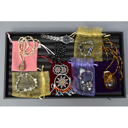 15 - Mixed Selection to include Three Necklaces with Pouches, Three Charm Bracelets with Pouches and a La... 