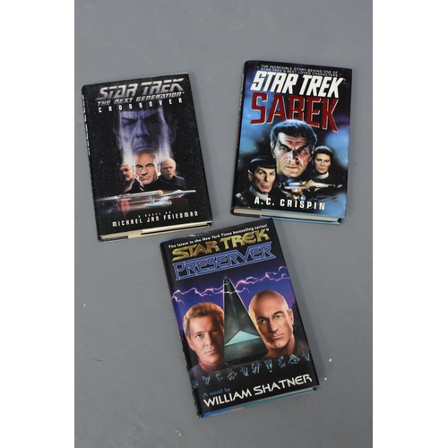 25 - A Collection of Star Trek Hardback Books to include First Contact, Insurrection, Generations and Mor... 