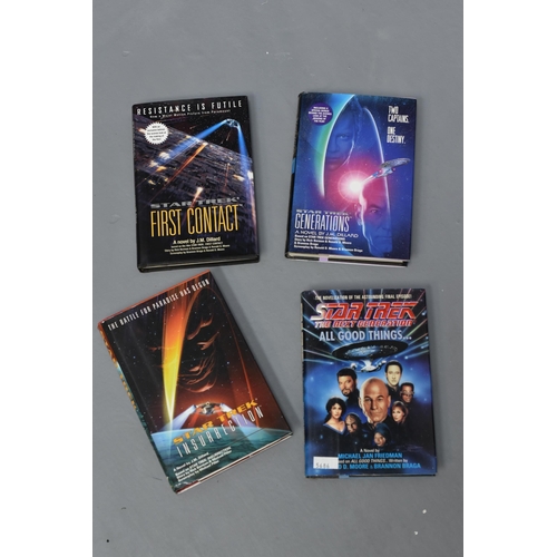 25 - A Collection of Star Trek Hardback Books to include First Contact, Insurrection, Generations and Mor... 