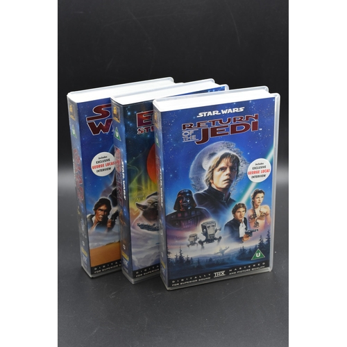 29 - Star Wars Limited Edition VHS Box Set includes A New Hope, The Empire Strikes Back and Return of Jed... 