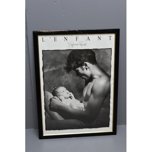 47 - A Framed and Glazed Spencer Rowell 'L'Enfant' Print, Approx 25