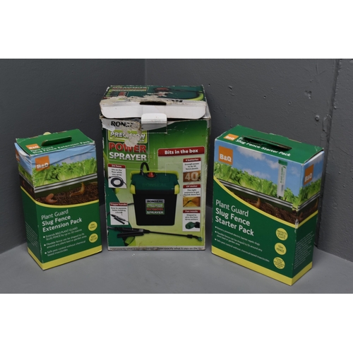 53 - Three Boxed Gardening items to include Slug Fence Extension Pack, Slug Guard Starter Pack and a Rons... 