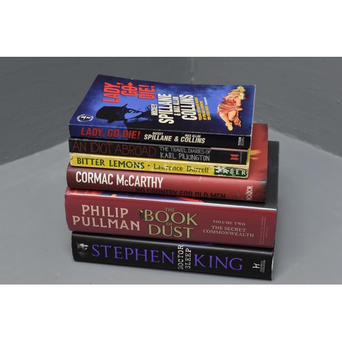 54 - Selection of Books to include Doctor Sleep Hardback by Stephen King, The Book of Dust, No Country Fo... 