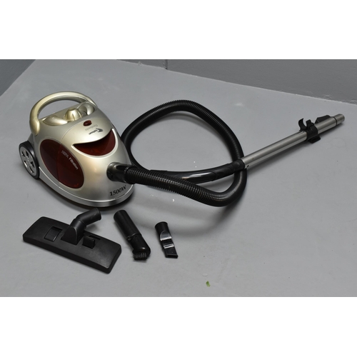 57 - Typhoon Cyclone Lightweight Vacuum Cleaner 1500w with Attachments, Working when tested