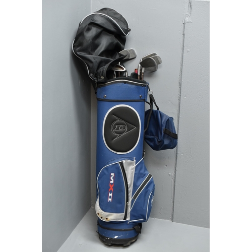 59 - Golf Bag with a Selection of Lynx Crystal Cat Ladies Golf Clubs and Putter, also with a Dunlop Putte... 