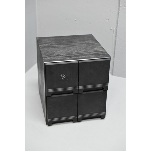 63 - CD Storage Cabinet with Four Drawers (80 CD’s)