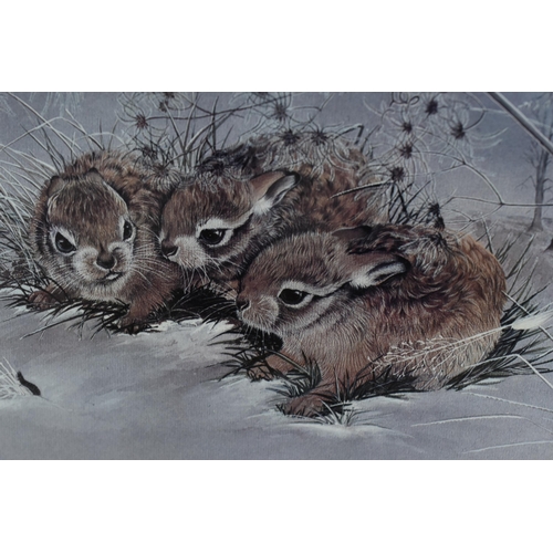 65 - Four Animal Prints by Rita Parsons to include Squirrels, Rabbits and Otters. Framed and Glazed (16&r... 