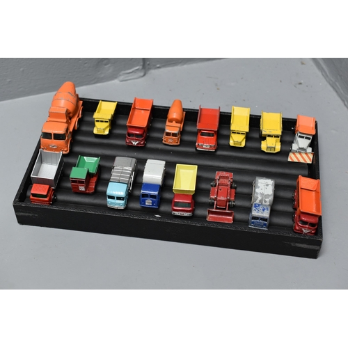 87 - Selection of Play Worn Die Cast Metal Vehicles to include Matchbox 70 Gritspreader, Lesney Matchbox ... 