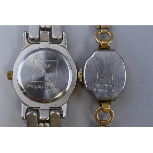 60 - Two Ladies Watches to include Avia and Yves Rocher