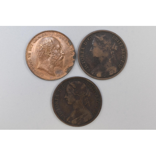 84 - Three Pennies (Victoria 1863 & 1879, Edward VII 1902)