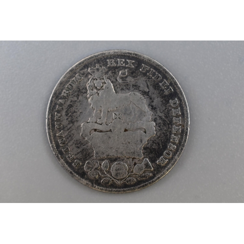 90 - George IV 1826 Silver Shilling