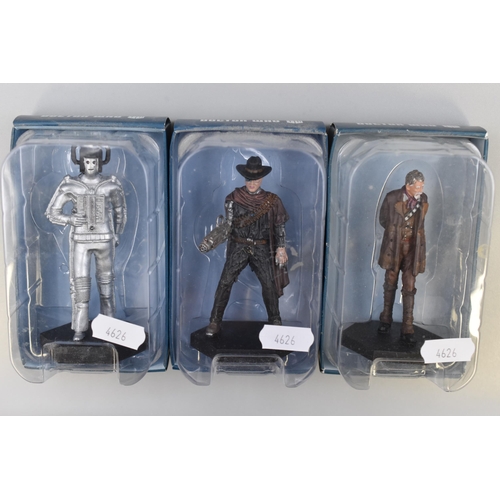 116 - Three 'Doctor Who' Eaglemoss Figures With Magazines, No's 24, 31 and 63, War Doctor ( The Day Of The... 