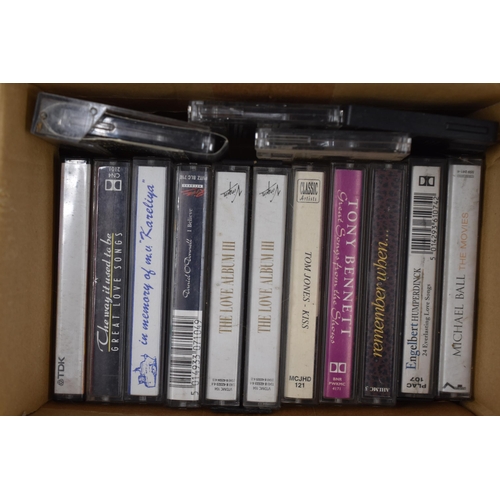 385 - Mixed Collection of Music Tapes of Various Artist to include Rat Pack, Dusty Young Jokes and more