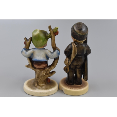 141 - Two Porcelain Goebels Figures, Includes Apple Tree Boy and Chimney Sweep. Both Approx 4