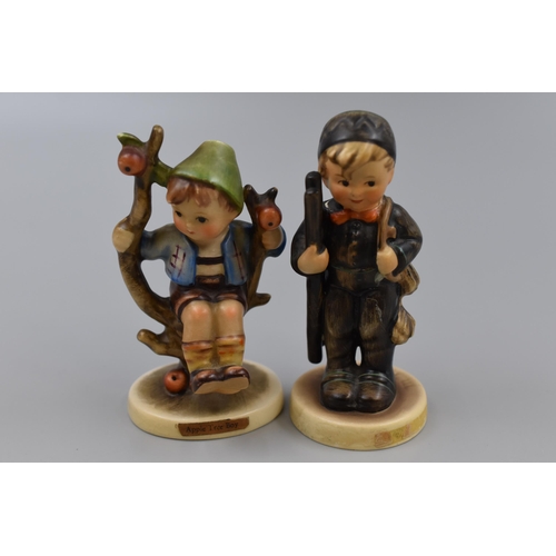 141 - Two Porcelain Goebels Figures, Includes Apple Tree Boy and Chimney Sweep. Both Approx 4