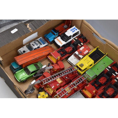 491 - A Selection of Twenty Eight Playworn Diecast Matchbox Model Vehicles