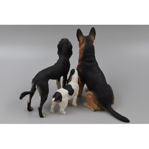 174 - Three Quality Dog Figures including German Shepherd (Tallest 6