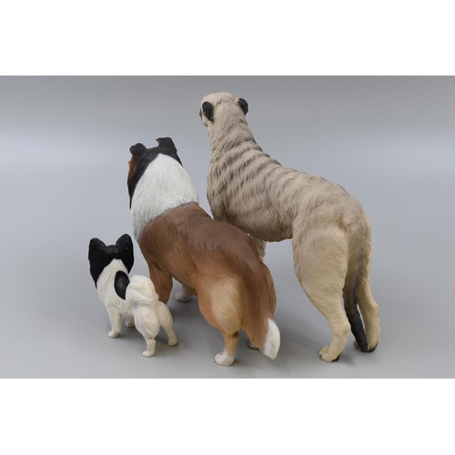 175 - Three Quality Dog Figures Including Irish Wolf Hound (Tallest 6.5