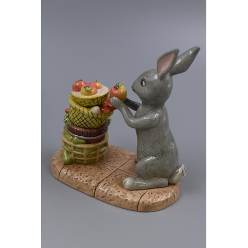 177 - A Boxed Royal Doulton Winnie The Pooh 'Rabbit's Harvest' Figurine, Approx 11cm Tall