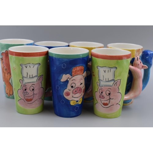 200 - Fifteen Animal Themed Mugs, Eight Are 4