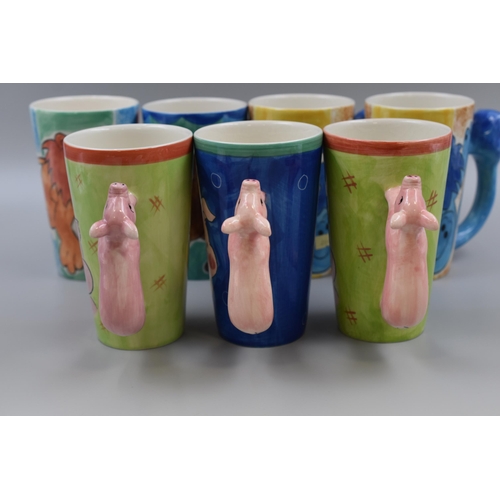 200 - Fifteen Animal Themed Mugs, Eight Are 4