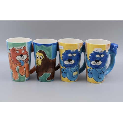 200 - Fifteen Animal Themed Mugs, Eight Are 4