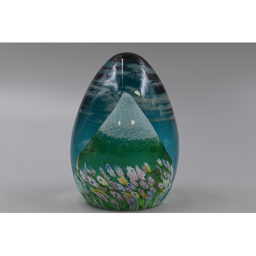 210 - Studio Art Glass Paperweight and a Caithness Glass Vase